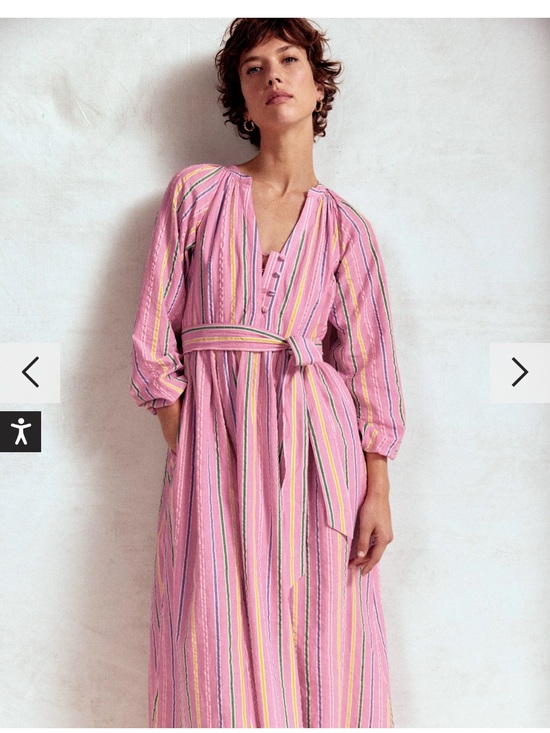 Boden Dresses & Skirts - LIKE NEW Boden Faye Cotton Maxi Dress, Seersucker Stripe Sorbet Pink